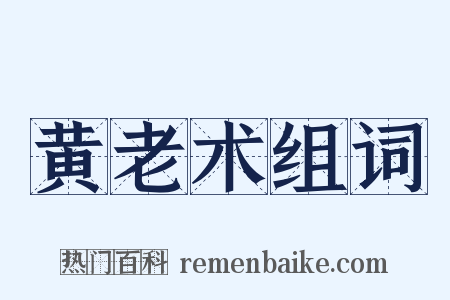 黄老术组词是什么意思的图片